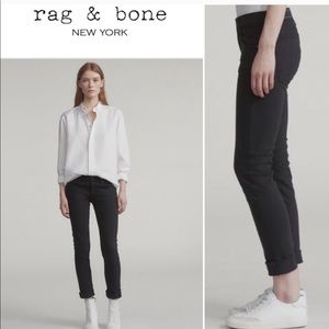 Rag & Bone “ the dre “ black slim jeans